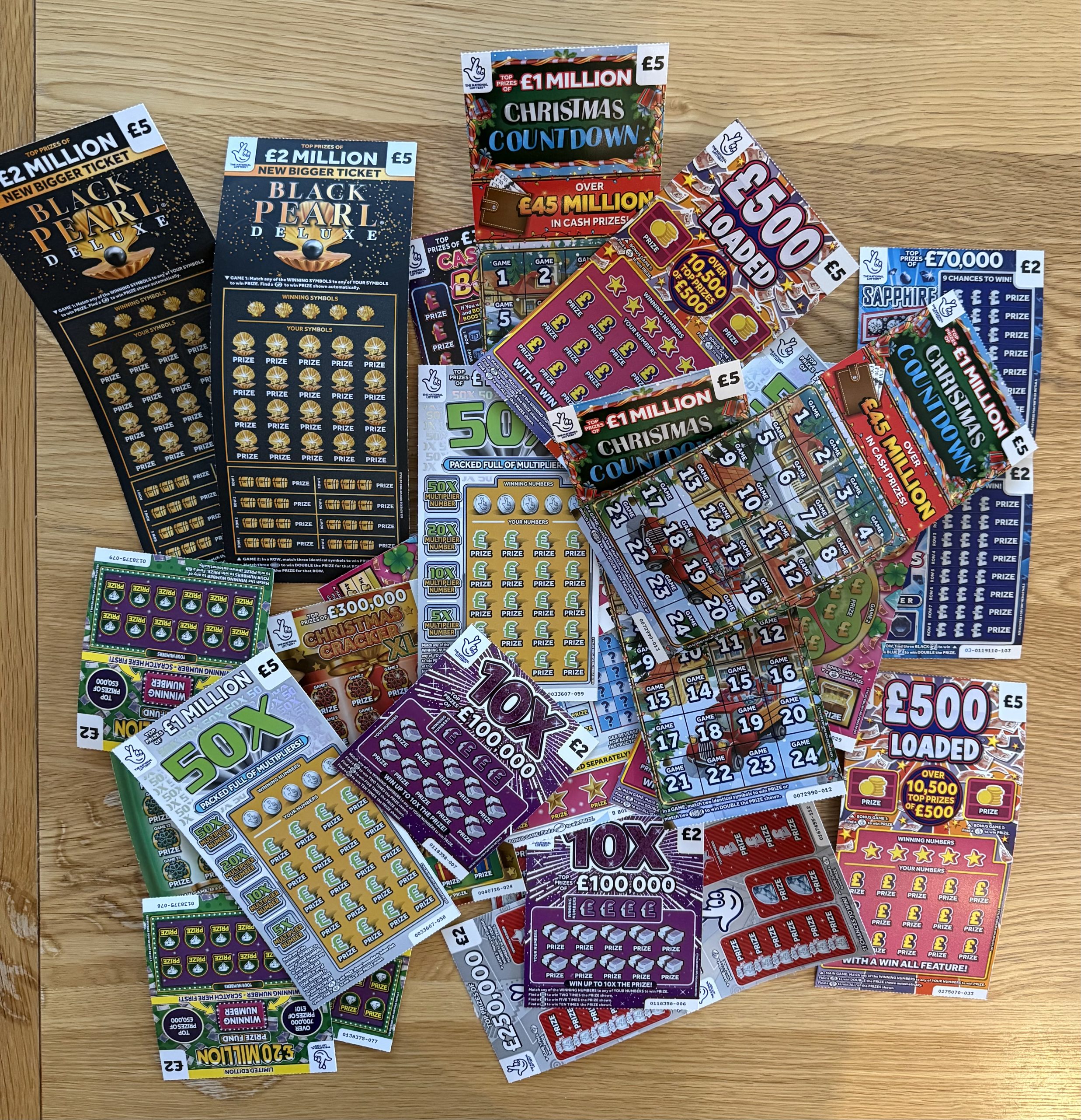 £100 Worth of Scratch Cards