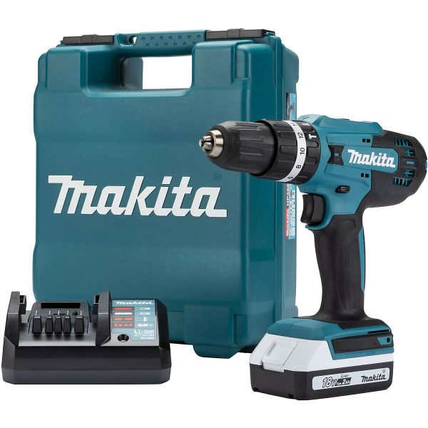Makita 18V Combi Hammer Drill & Bit Set