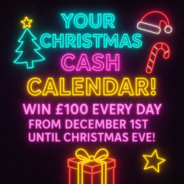 Christmas Cash Advent Calendar - £100 a Day