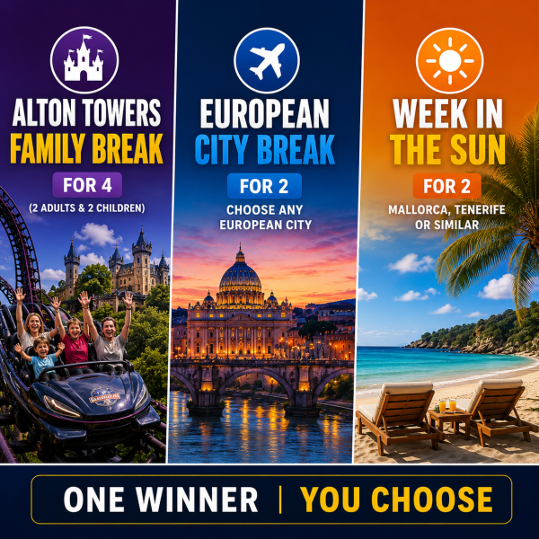 🎢 Alton Towers Family Break - European City Break or a Week in the Sun