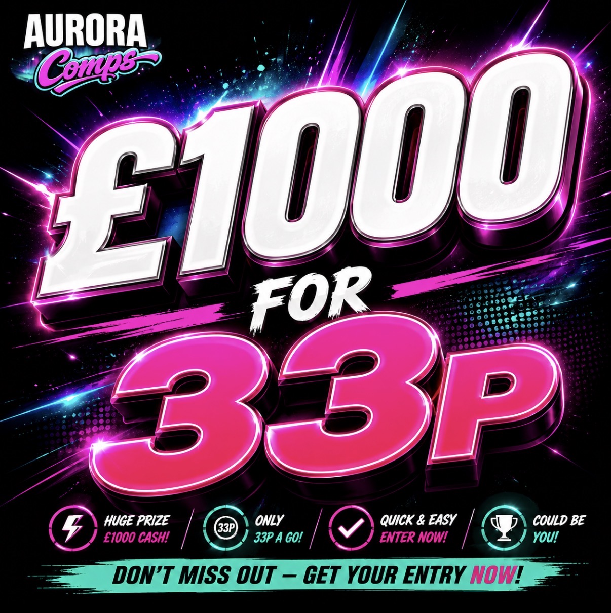 £1000 for 33p
